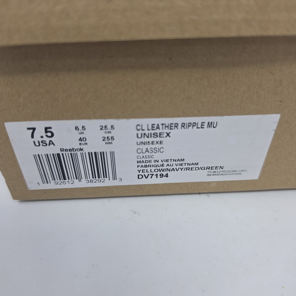 Reebok Men's Leather Ripple Classic Concept Sample 003 Sneaker Size 7/39. - Picture 14 of 14